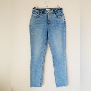 LOFT Tall Curvy Fresh Cut High Rise Skinny Jeans in Classic Light Indigo Wash